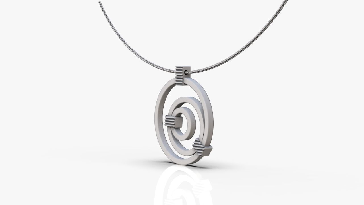 Modern pendant 3D print model_12