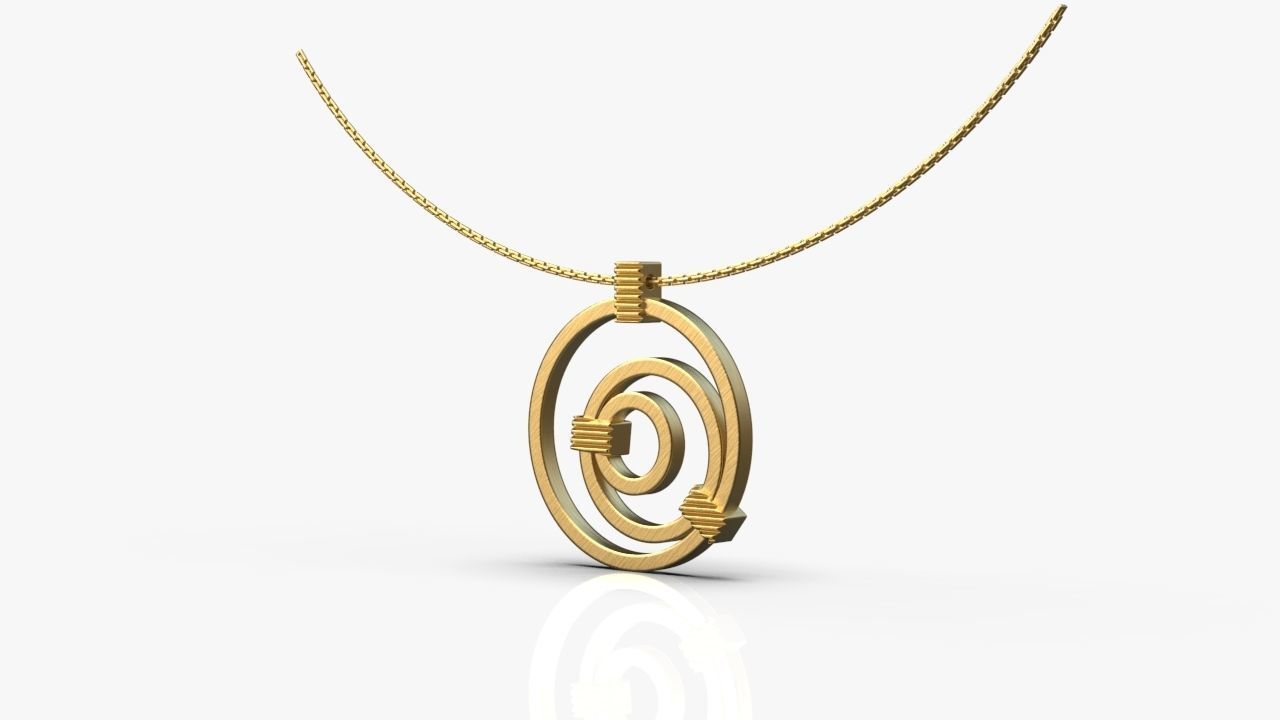Modern pendant 3D print model_5
