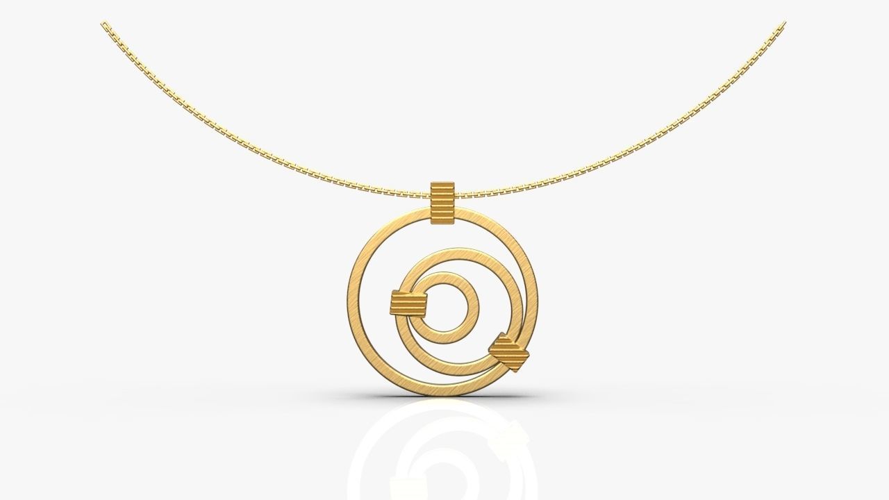 Modern pendant 3D print model_4