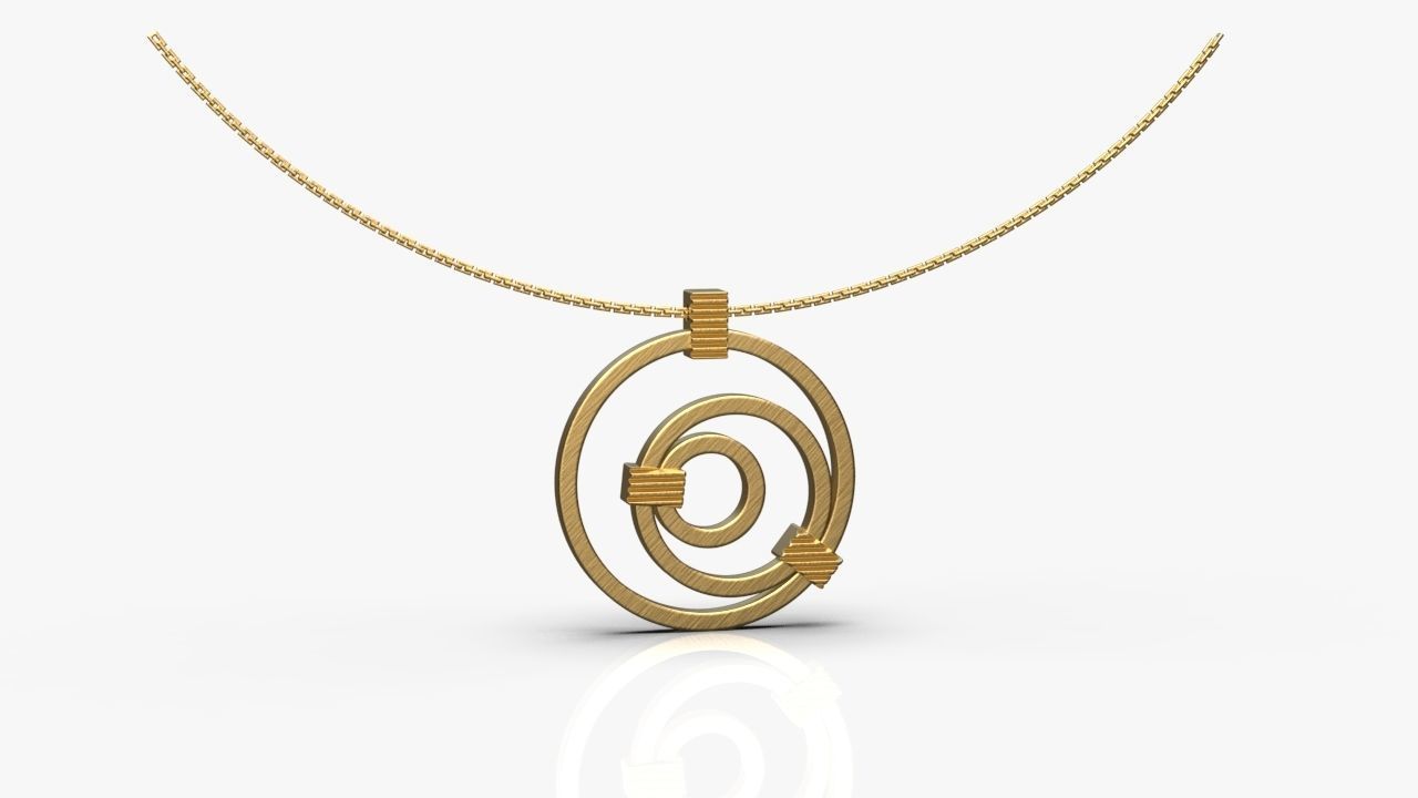 Modern pendant 3D print model_3