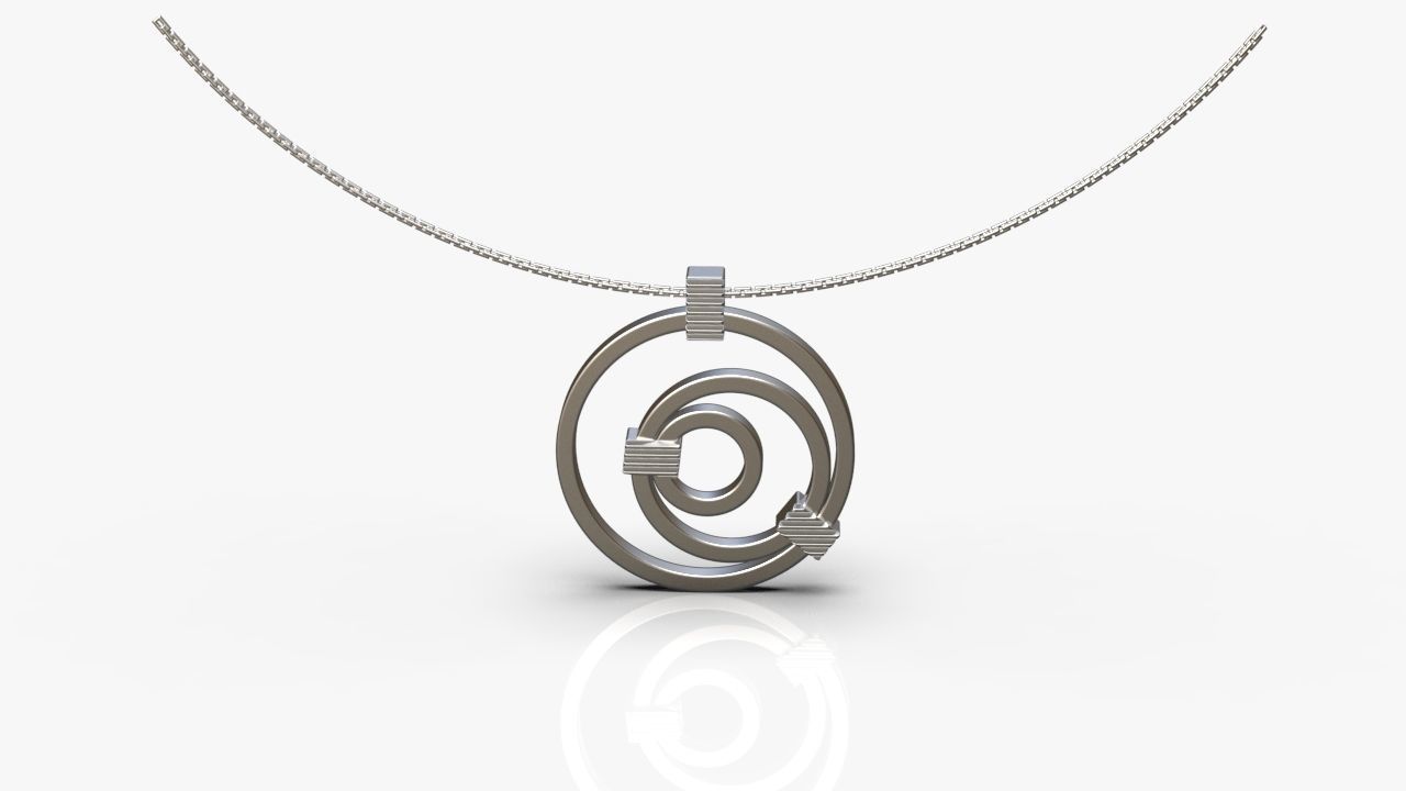 Modern pendant 3D print model_6