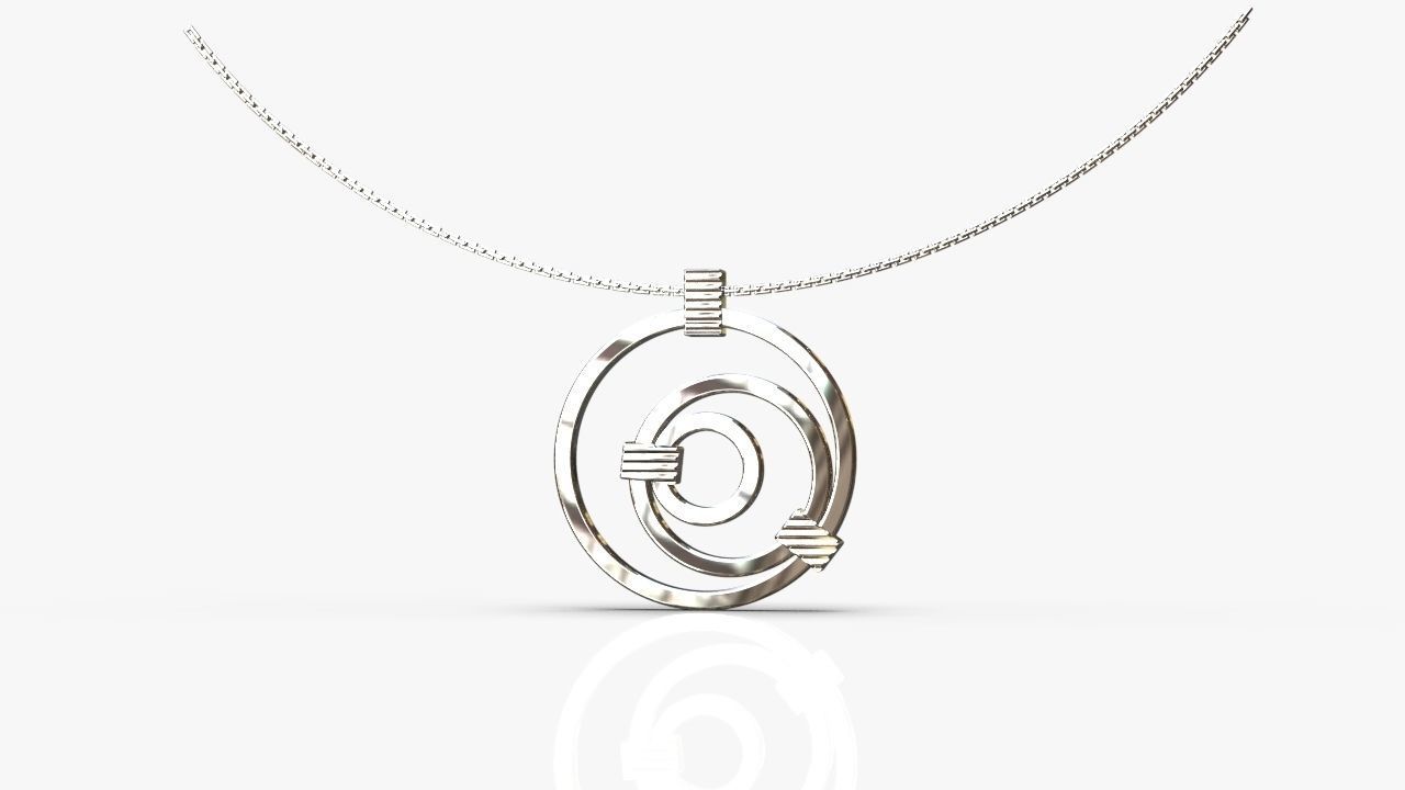 Modern pendant 3D print model_10