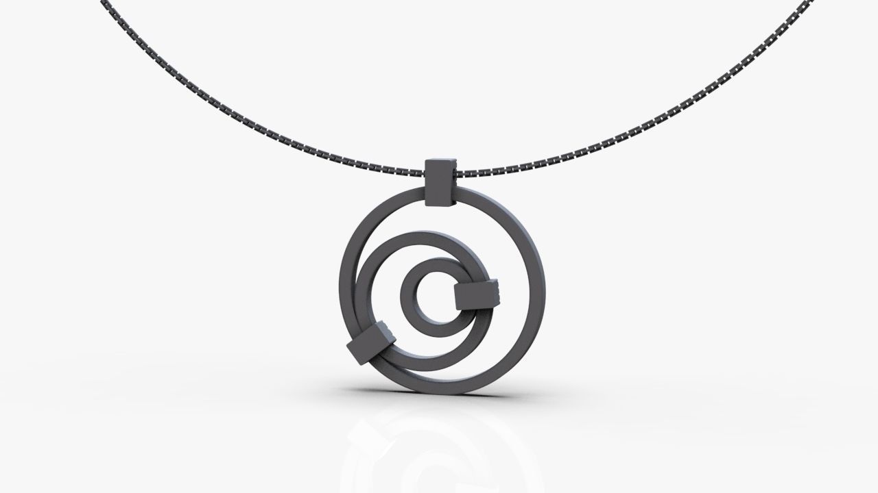 Modern pendant 3D print model_14
