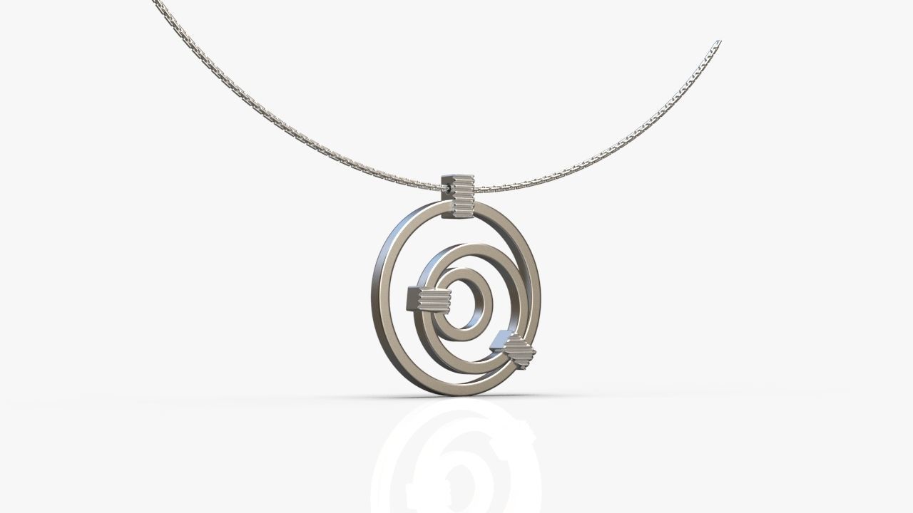 Modern pendant 3D print model_8