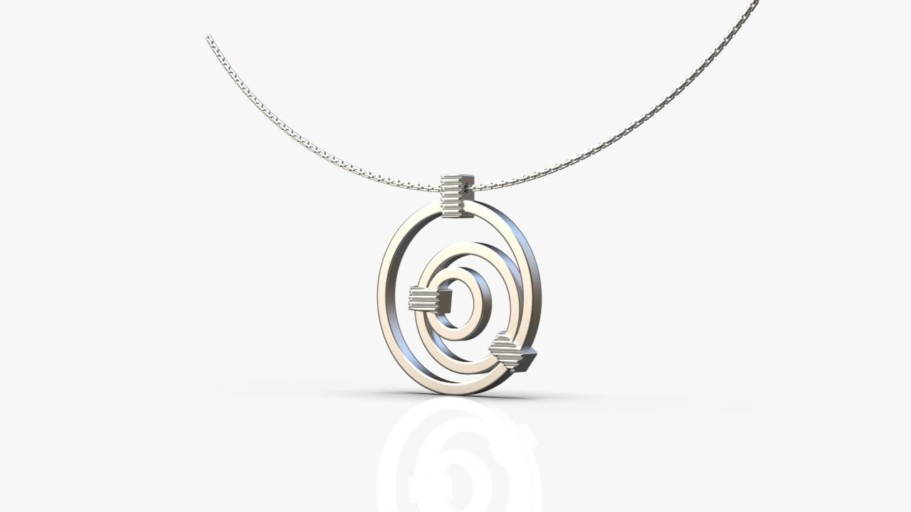 Modern pendant 3D print model_7