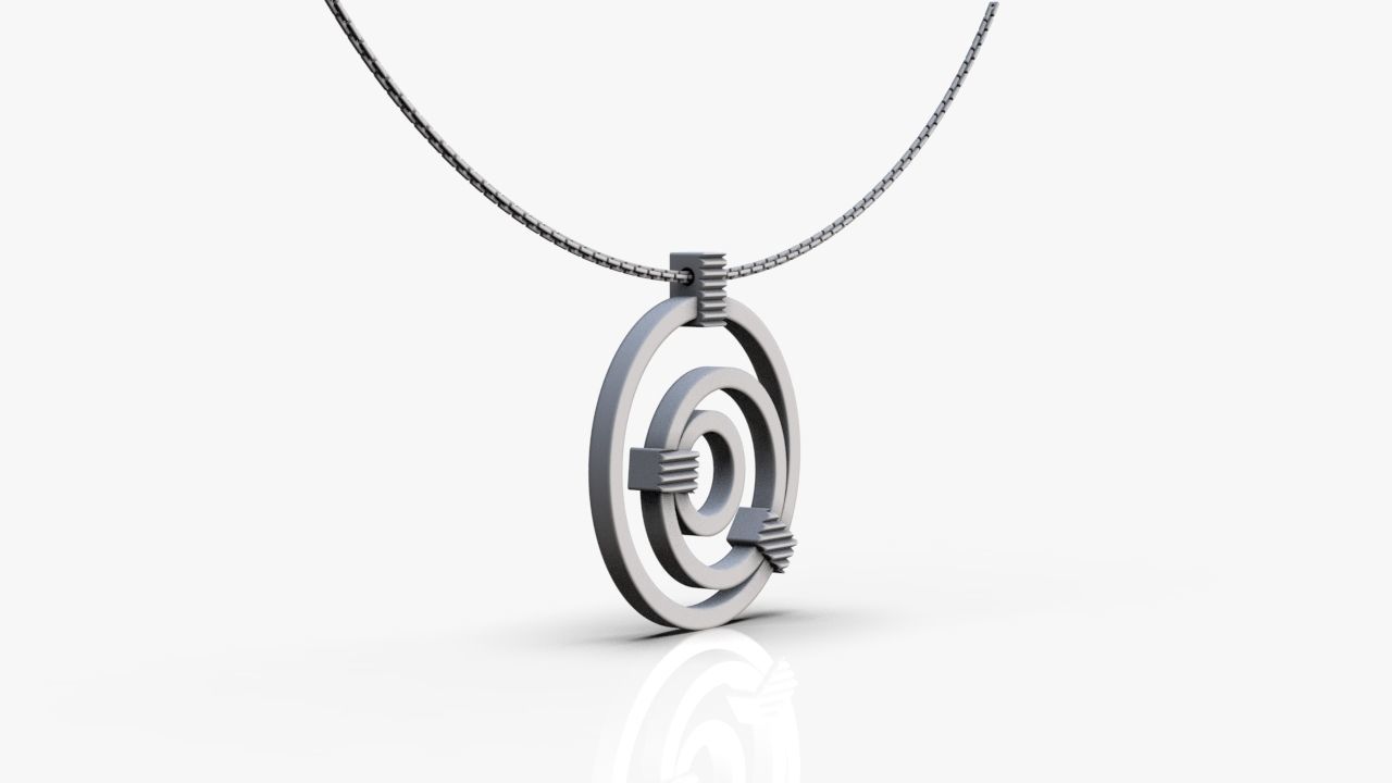 Modern pendant 3D print model_13