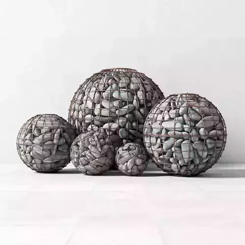Gabion sphere form 3D model