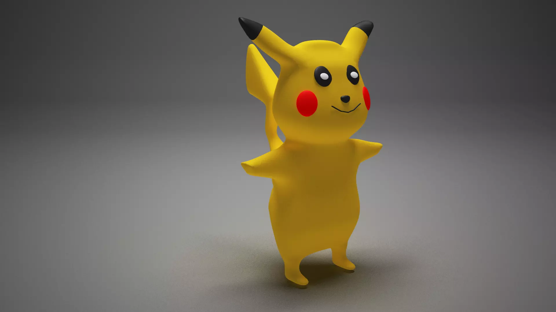 pikachu Low-poly 3D model_0
