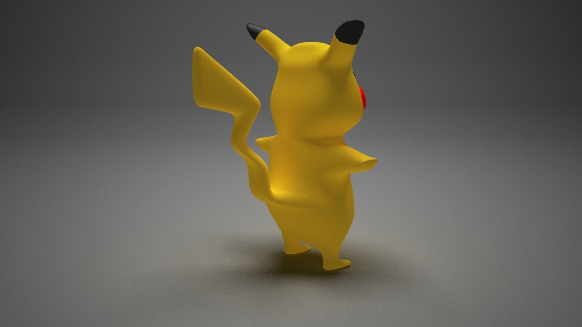 pikachu Low-poly 3D model_1