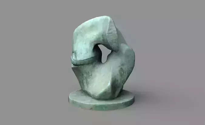 Modern Sculpture Low-poly 3D model