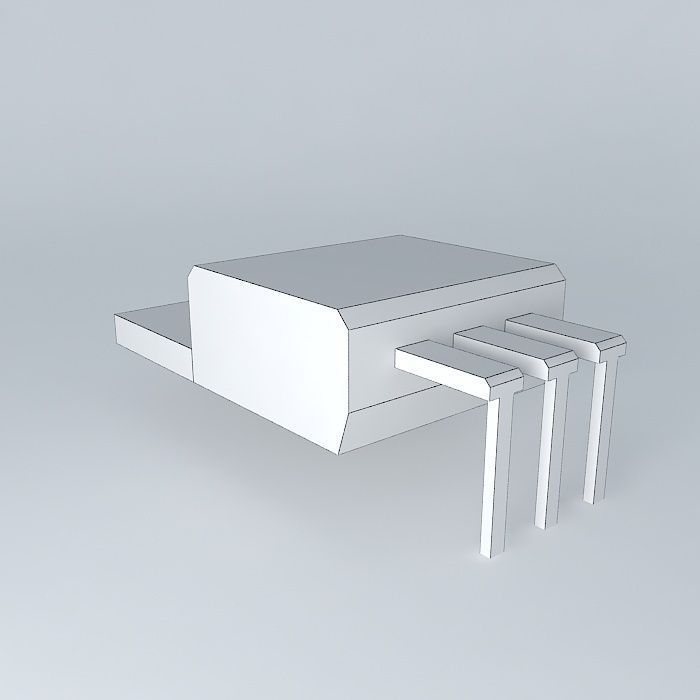 TO220 box Free 3D model_4