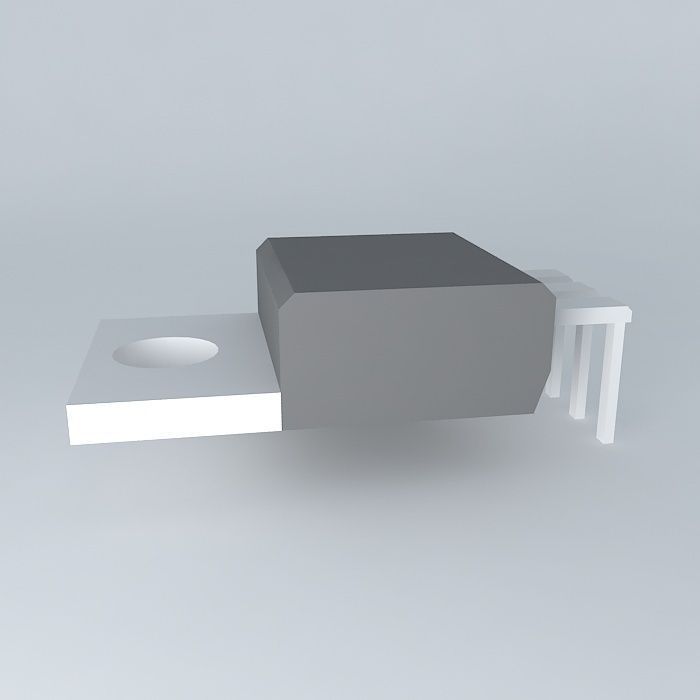 TO220 box Free 3D model_2