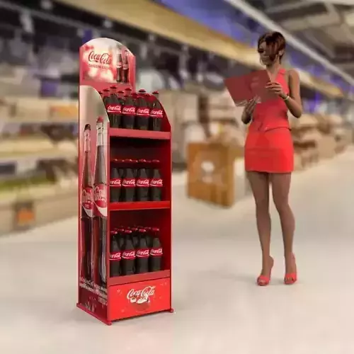 3d model coca cola display stand 3D model