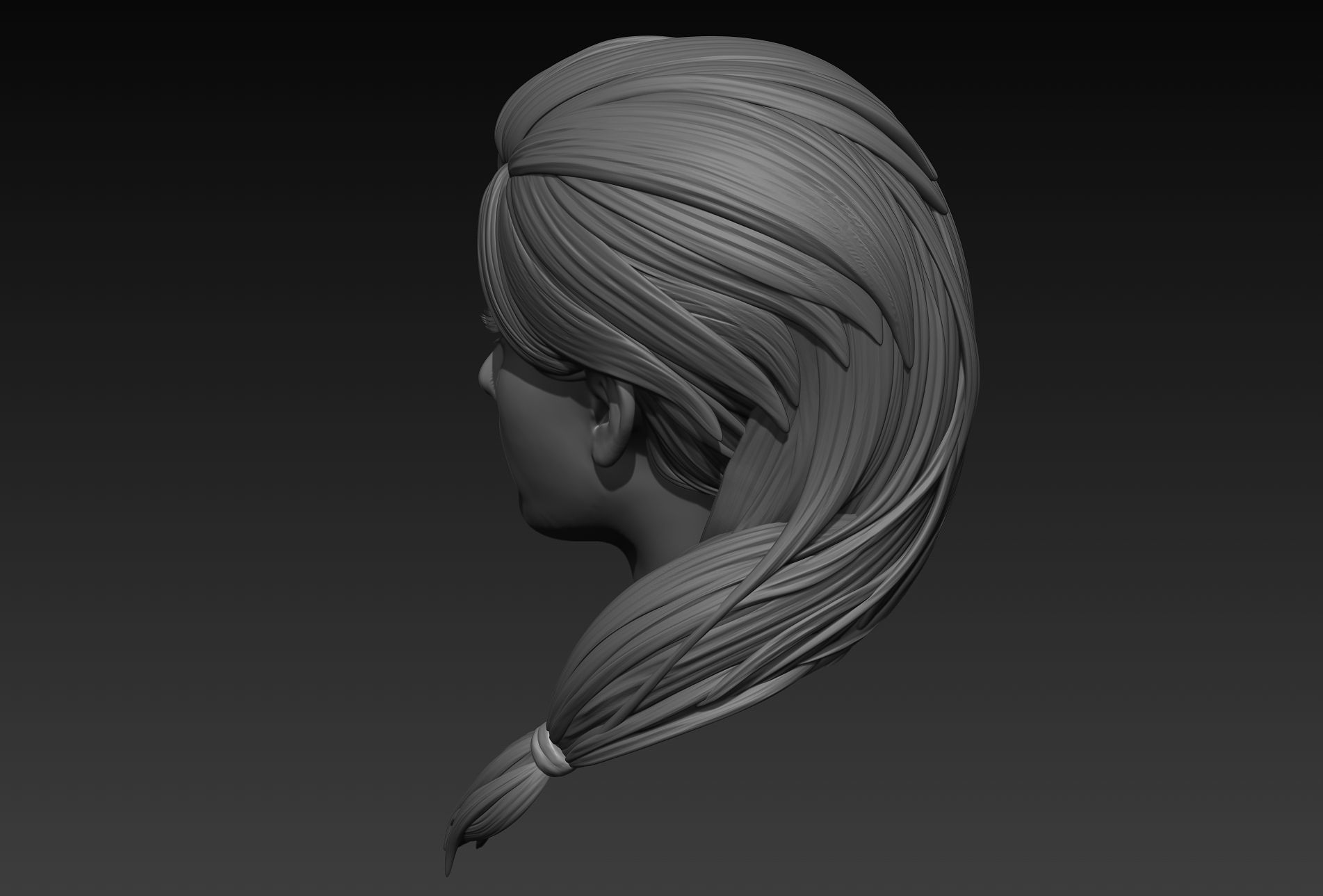 Hair 16 3D model_7