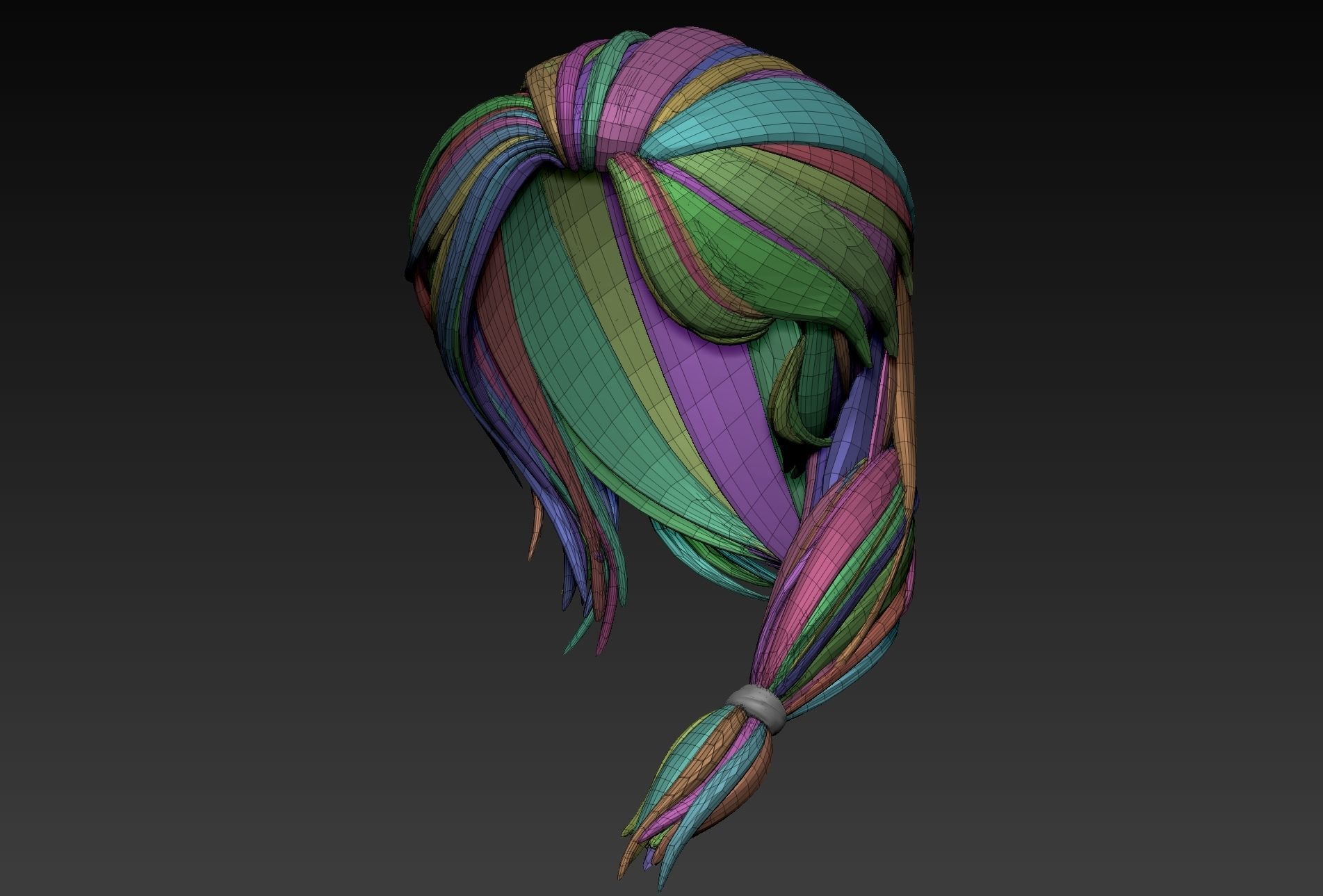 Hair 16 3D model_11
