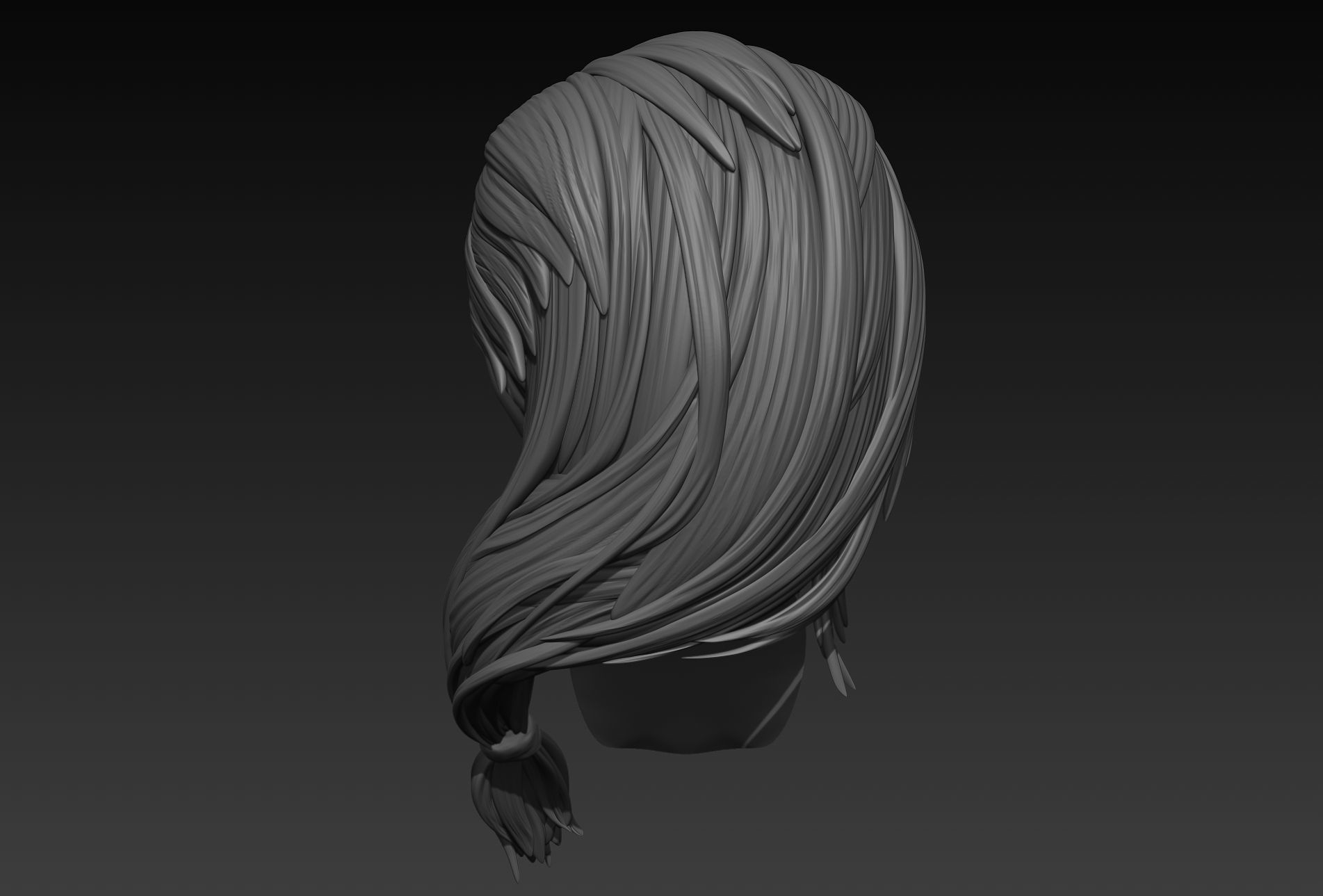 Hair 16 3D model_6