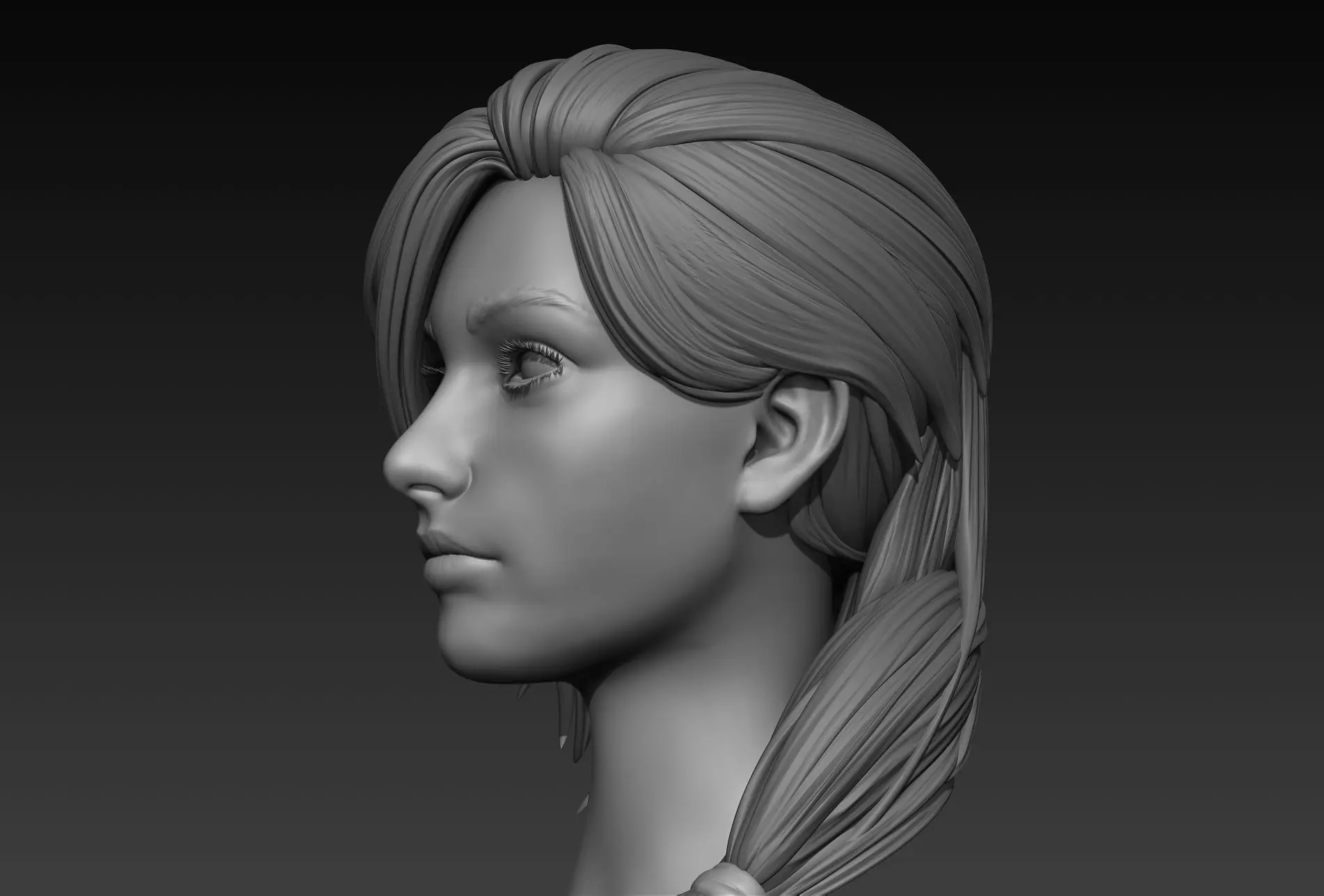 Hair 16 3D model_0