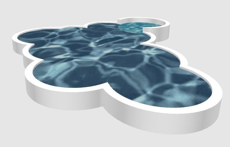 Freeform Pool Free 3D model_1