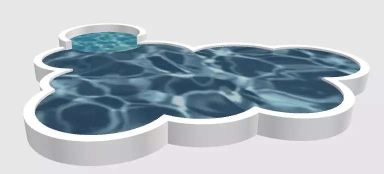 Freeform Pool Free 3D model_0