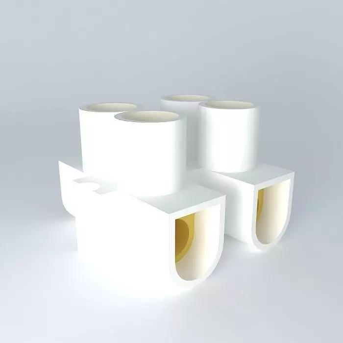 2 way screw terminal Free 3D model_0