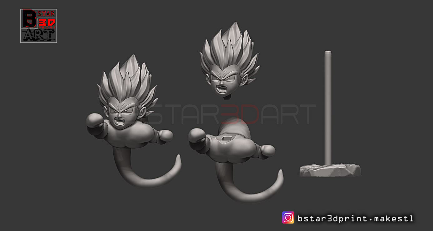 GotenKS Ghost version 01 from Dragon Ball Z 3D model 3D printable ...