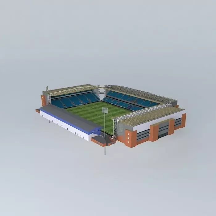Ewood Park Stadium Free 3D model_0