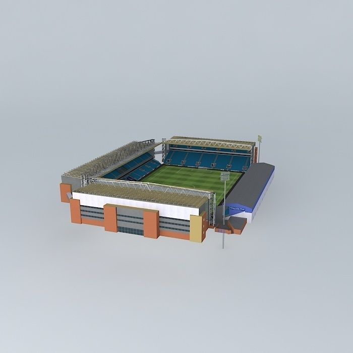 Ewood Park Stadium Free 3D model_1