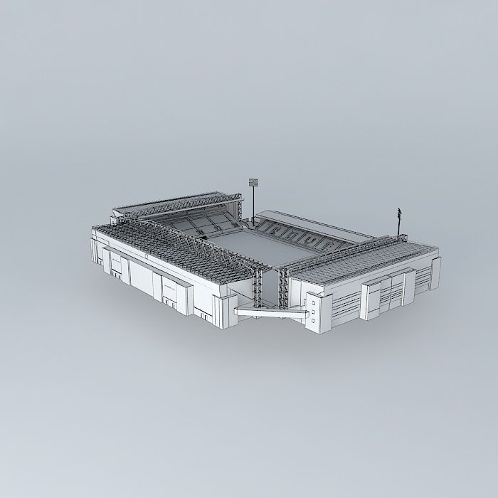 Ewood Park Stadium Free 3D model_4