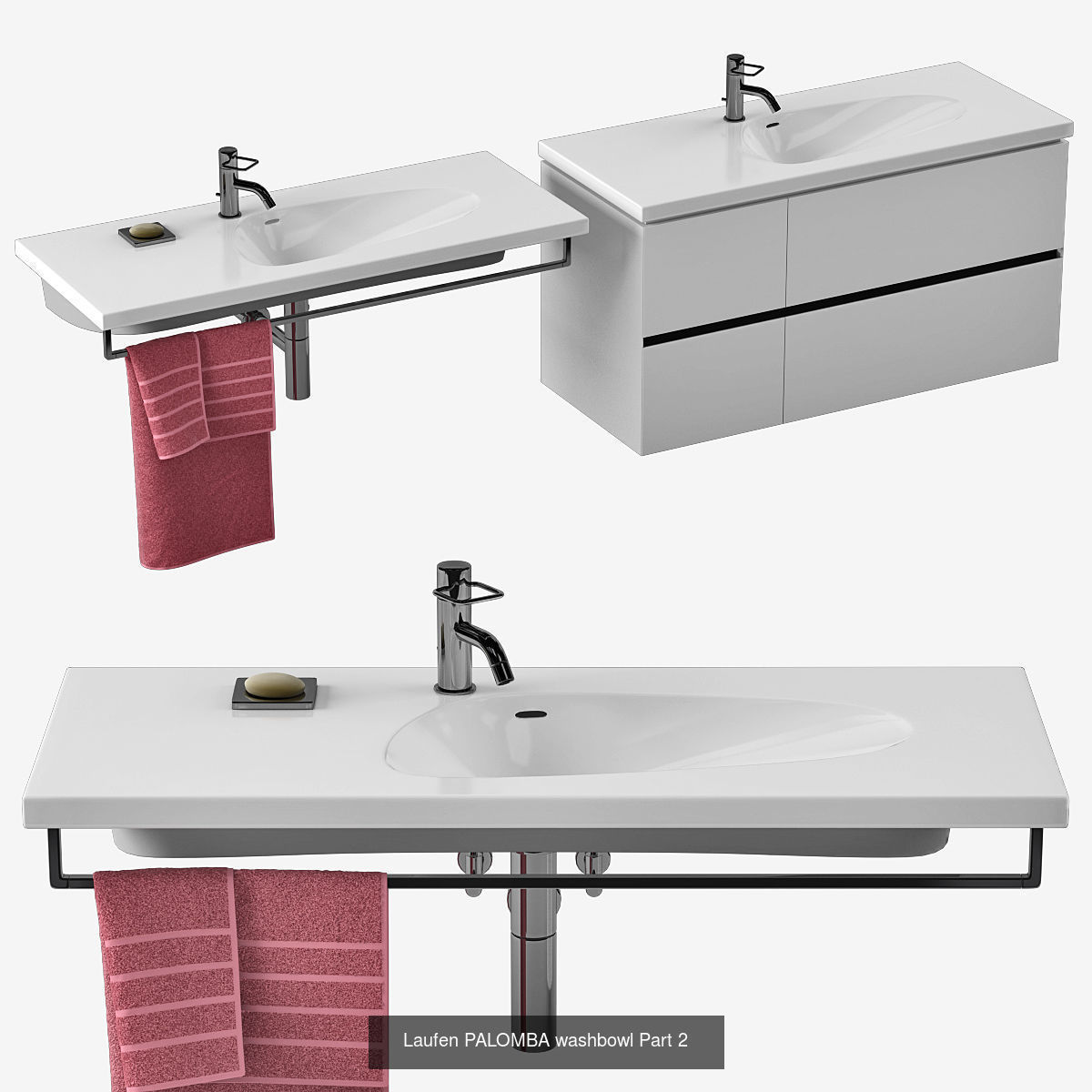 Laufen PALOMBA set 3D Model Collection_5
