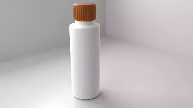 Plastic Bottle 5 3D model