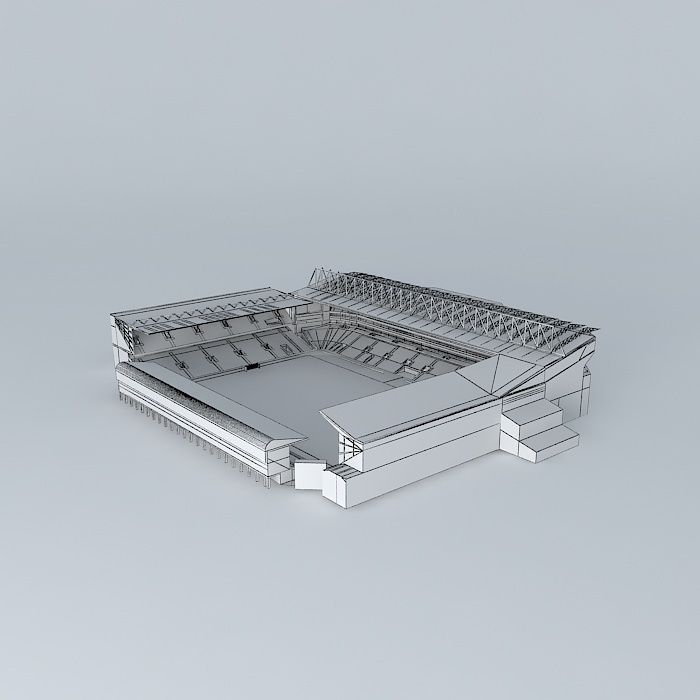 Upton park Stadium Free 3D model_3