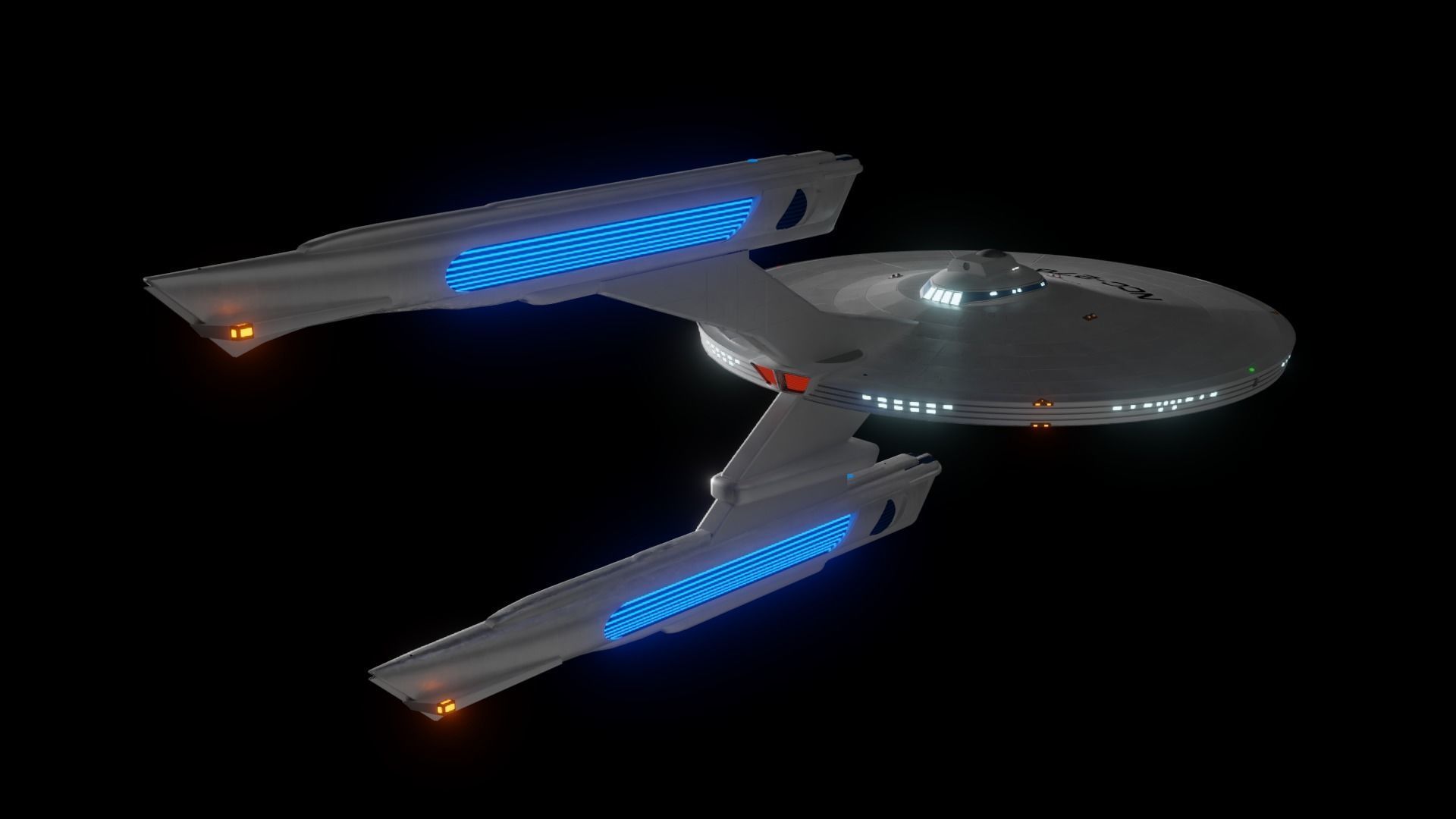 Akula Class Destroyer Free 3D model_3