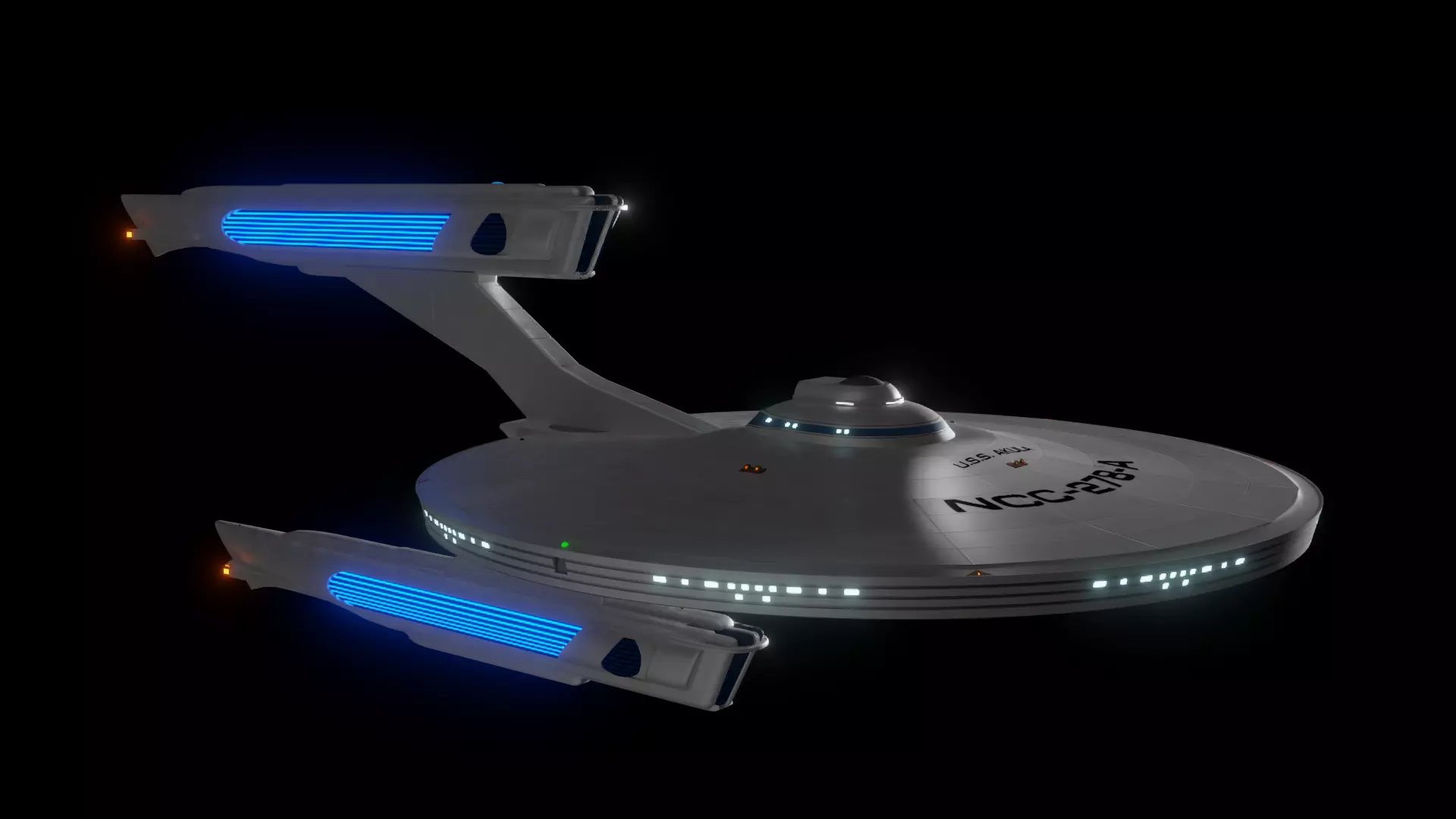 Akula Class Destroyer Free 3D model_0