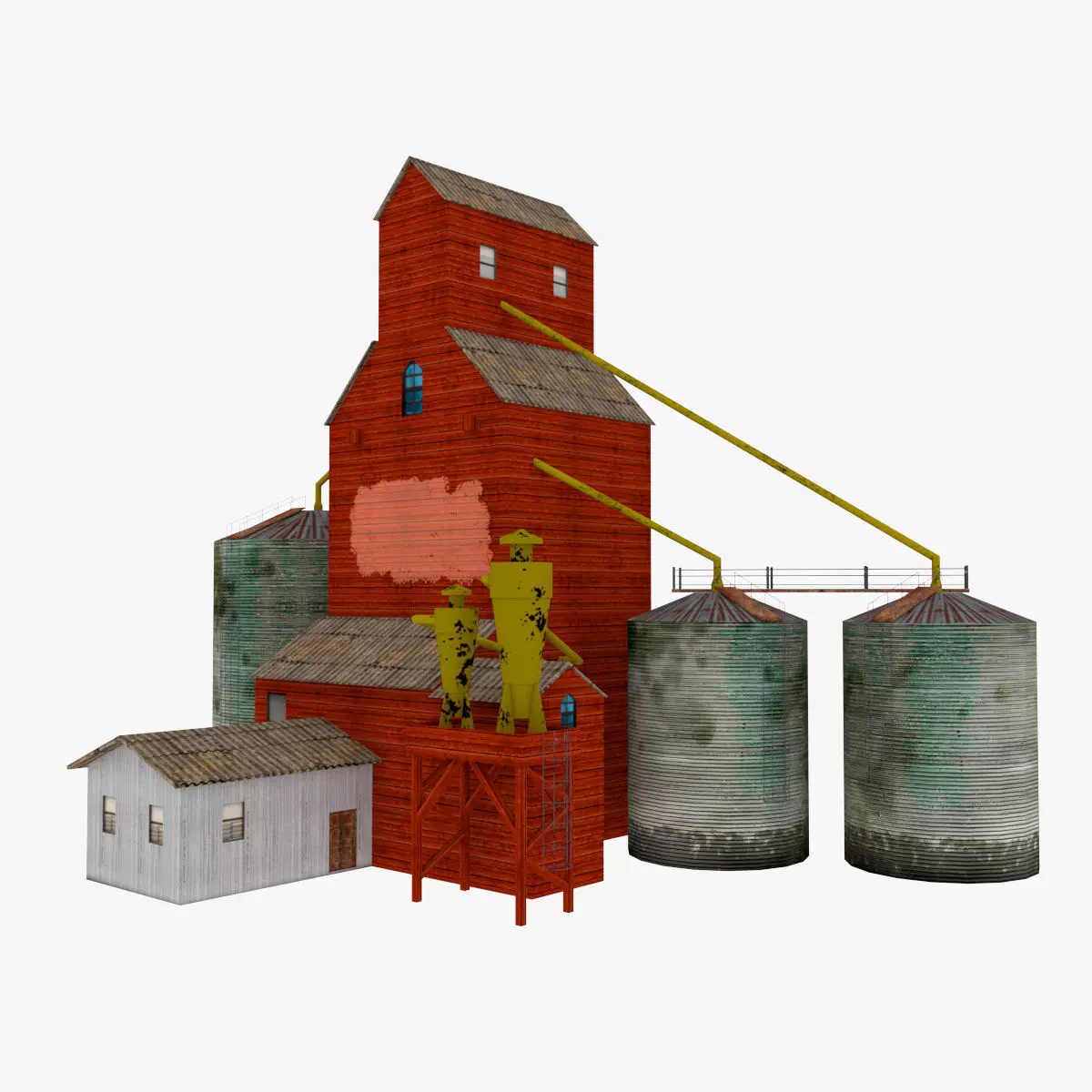 Elevator for corn 3D model_0