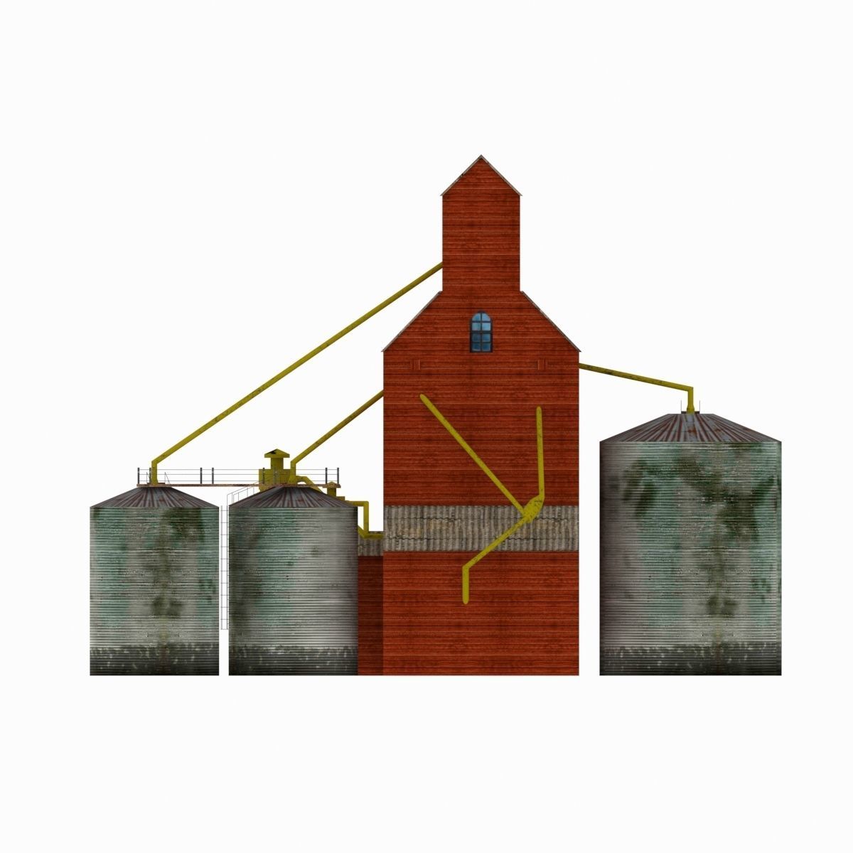 Elevator for corn 3D model_2