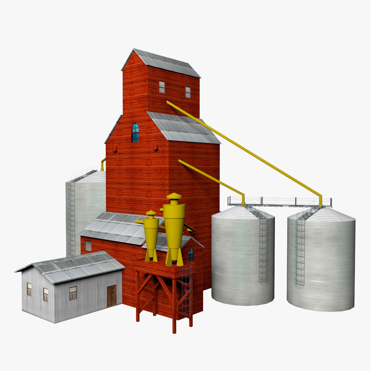 Elevator for corn 3D model_1