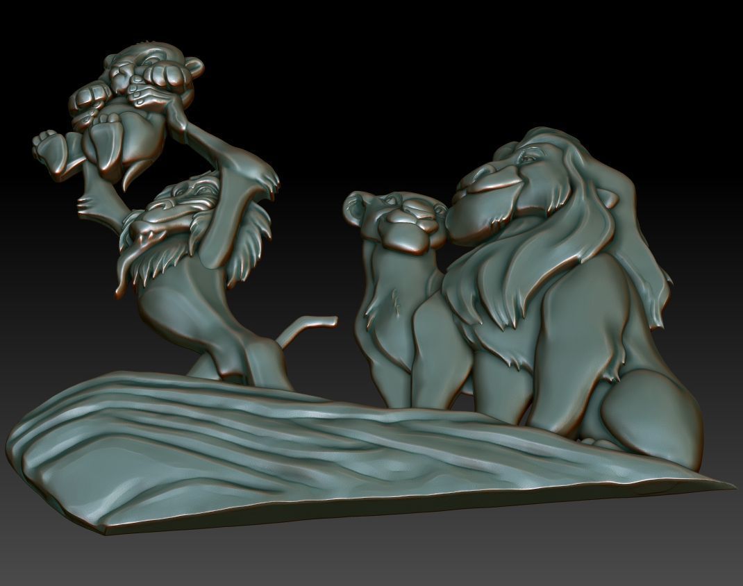 Panno Lion King 3D model_2