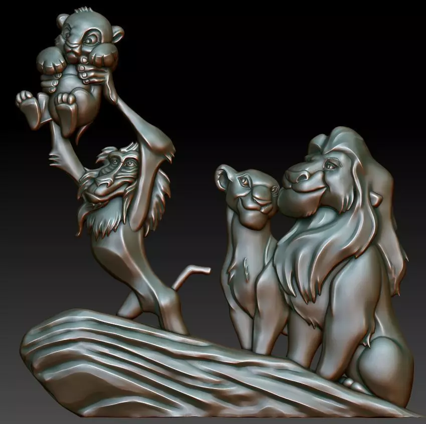 Panno Lion King 3D model_0