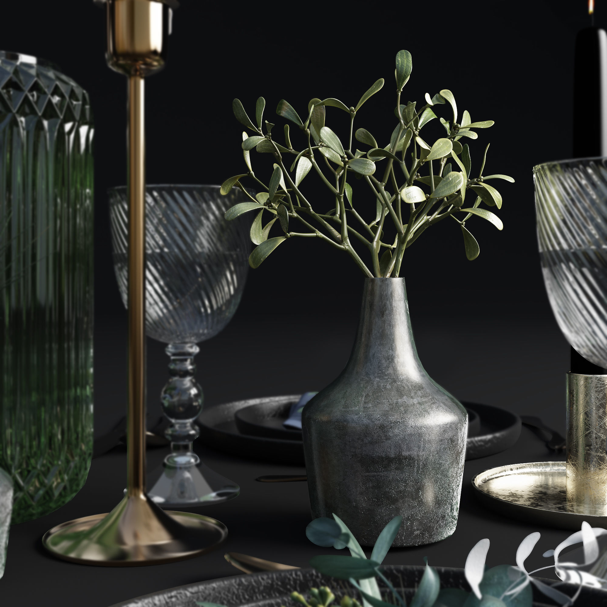 Table setting 001 3D model_12