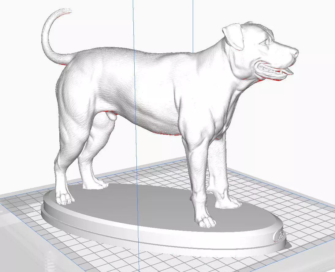 Pitbull dog 3D model_0