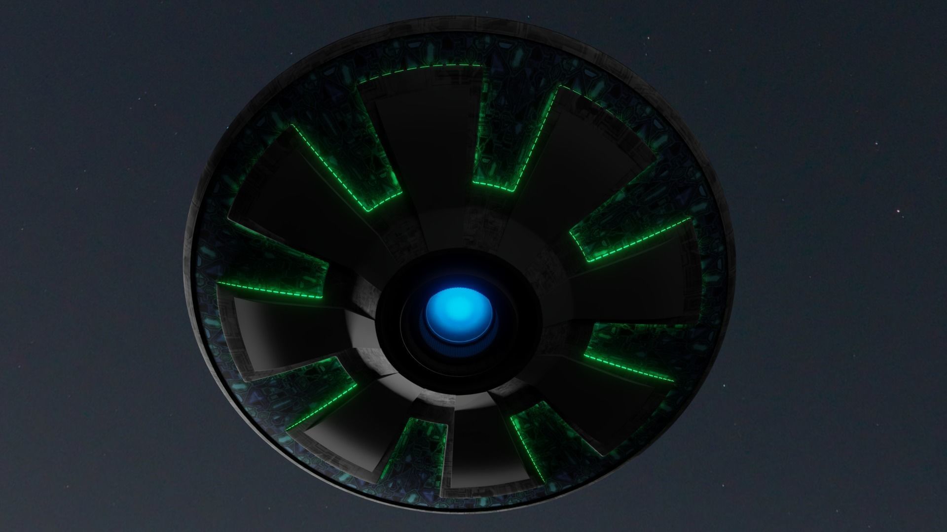 UFO Saucer A Free 3D model_1