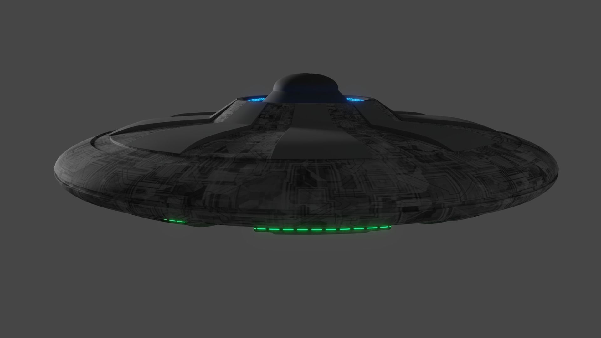 UFO Saucer A Free 3D model_2