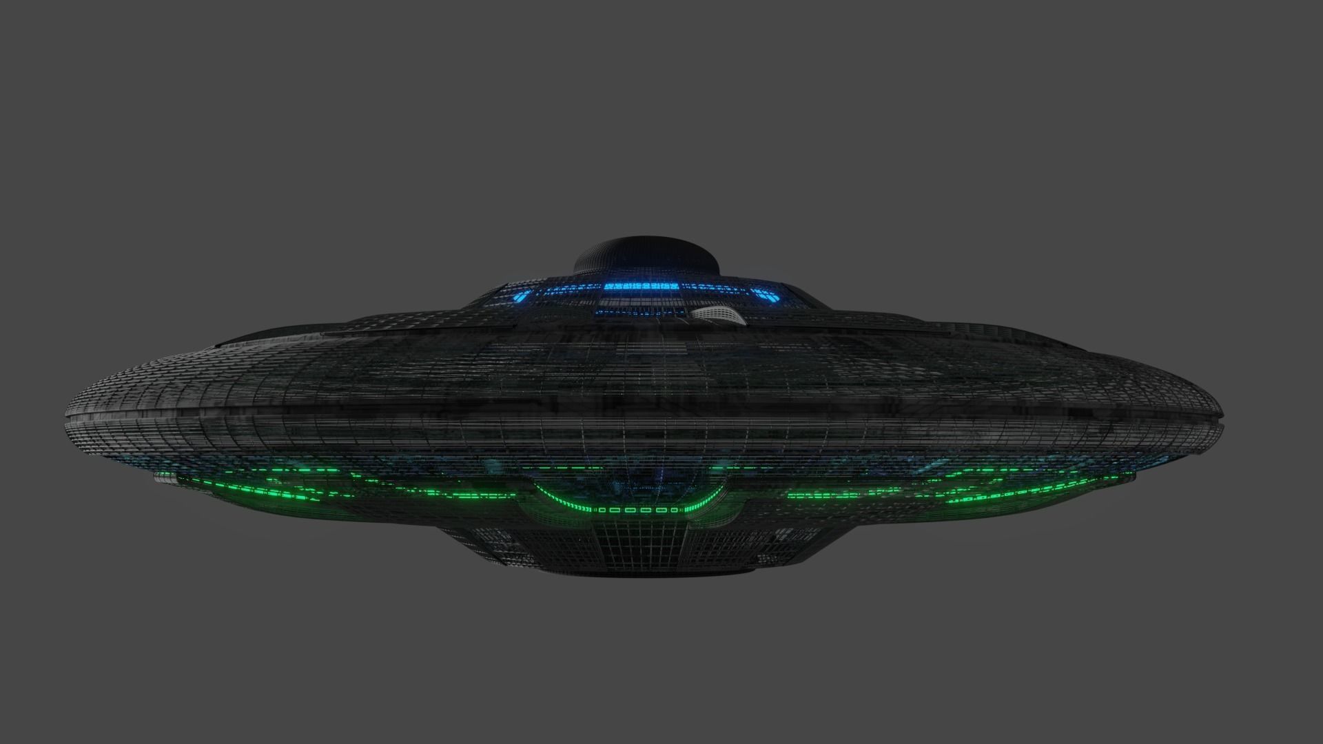 UFO Saucer A Free 3D model_4