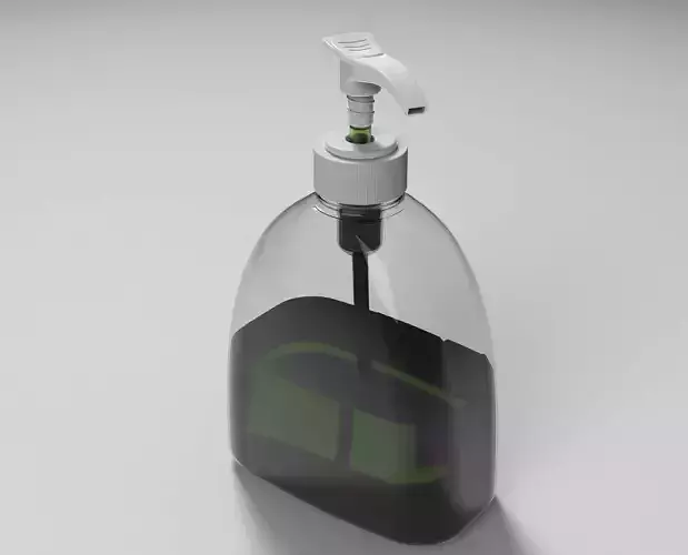 Handwash bottle of liquid soap