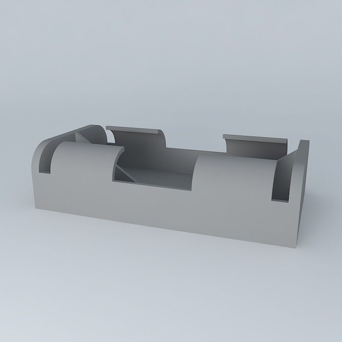 Battery Holder Free 3D model_1