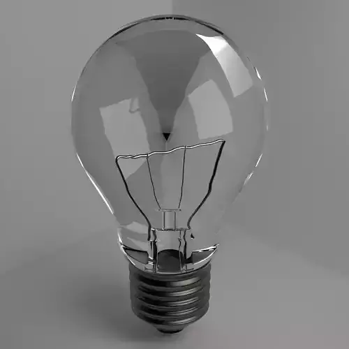 realistic lamp light bulb