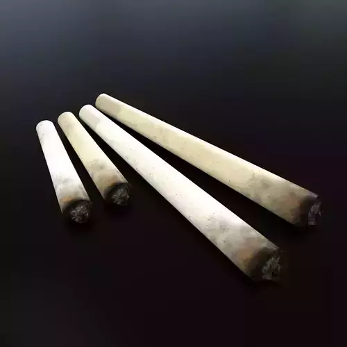 Burnt Marijuana joint 3D model