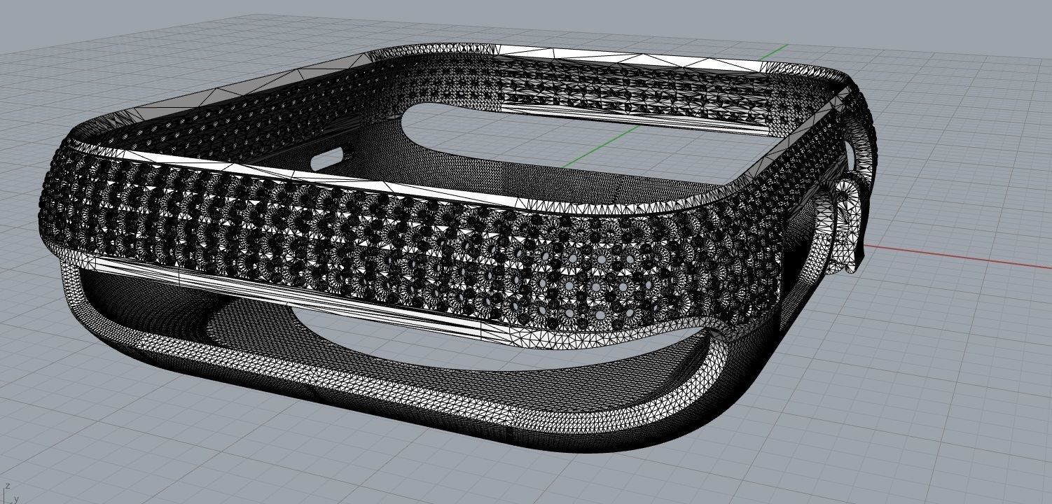 Iwacth 3 series Gold case 38mm 3D print model_9