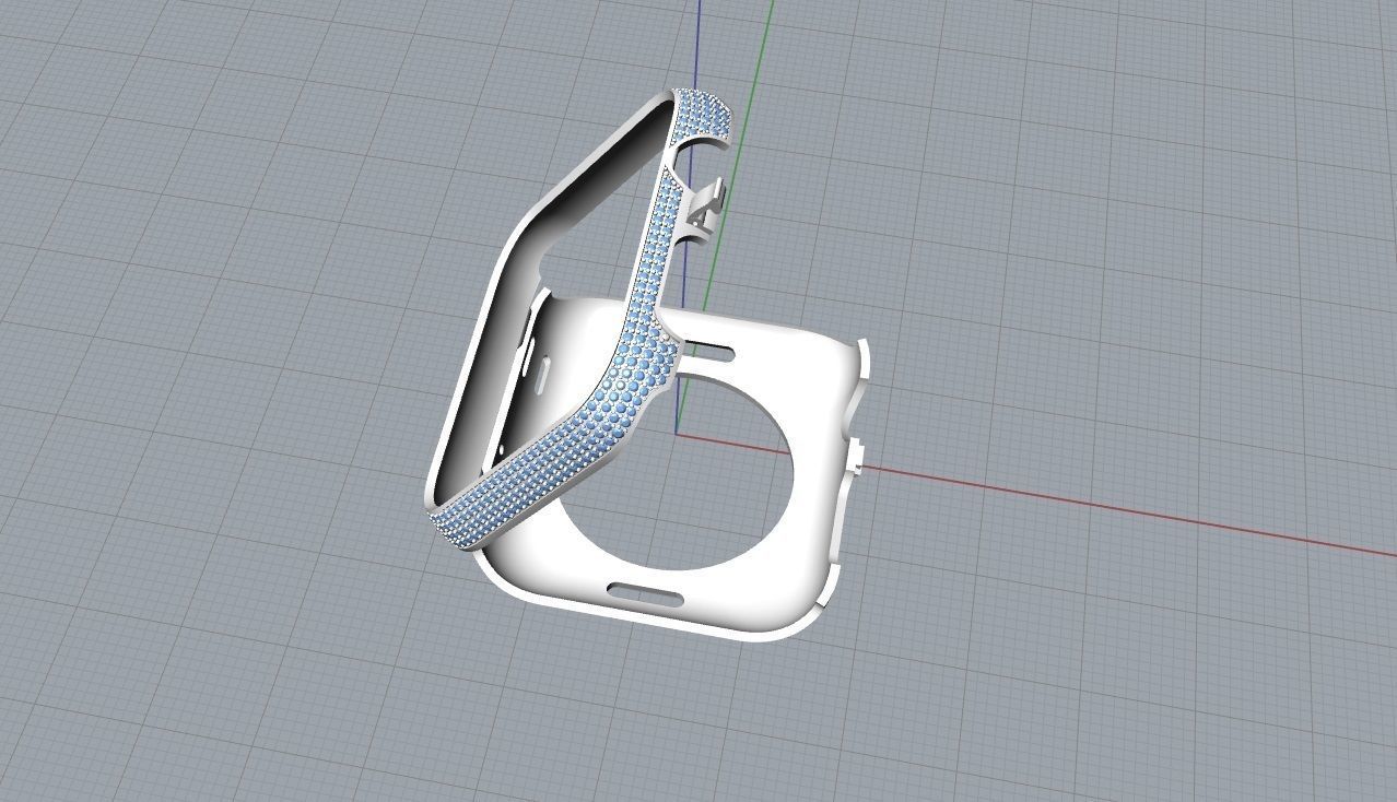 Iwacth 3 series Gold case 38mm 3D print model_8