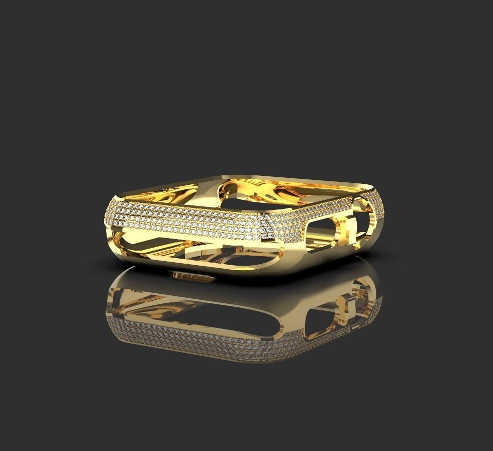 Iwacth 3 series Gold case 38mm 3D print model_5